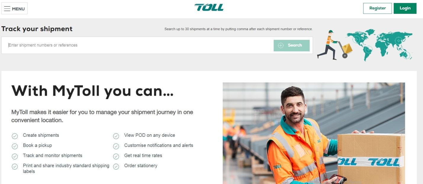 toll ipec tracking and trace